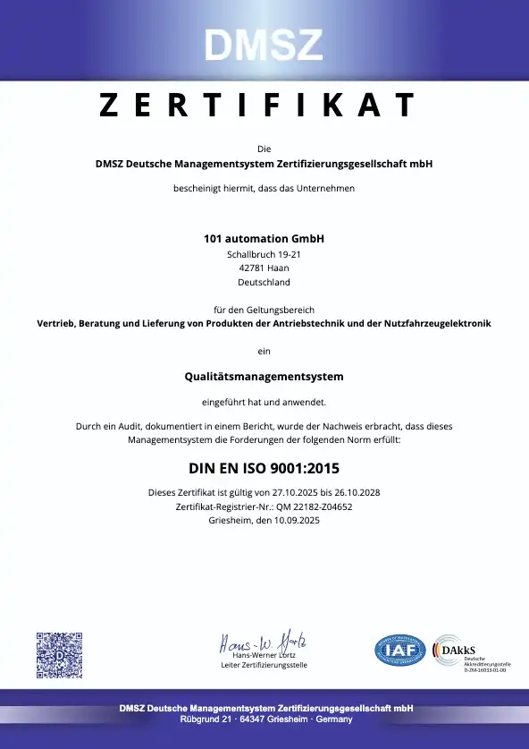 DMSZ Zertifikat