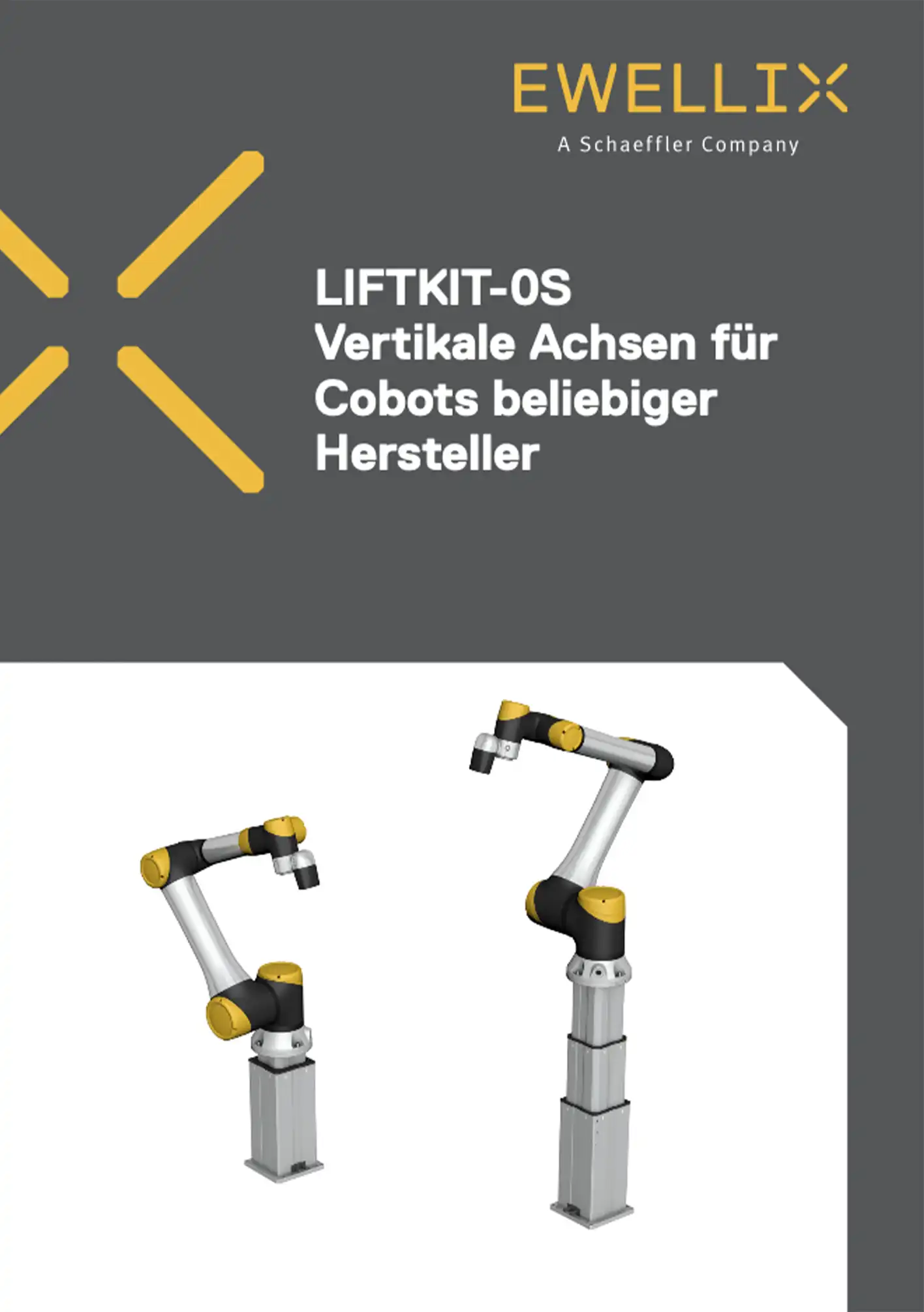 LIFTKIT-0S Vertikale Achsen für Cobots beliebiger Hersteller